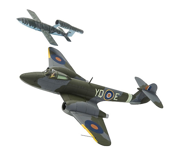 Gloster Meteor F.1, EE216/YQ-E, T.D. ‘Dixie’ Dean, RAF + Fieseler F- 103 V-1 ‘Doodlebug’, 1944, 1:72, Corgi 