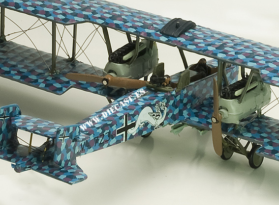 Gotha GV, Biplano Alemán, 1916, 1:72, Planeta Agostini 