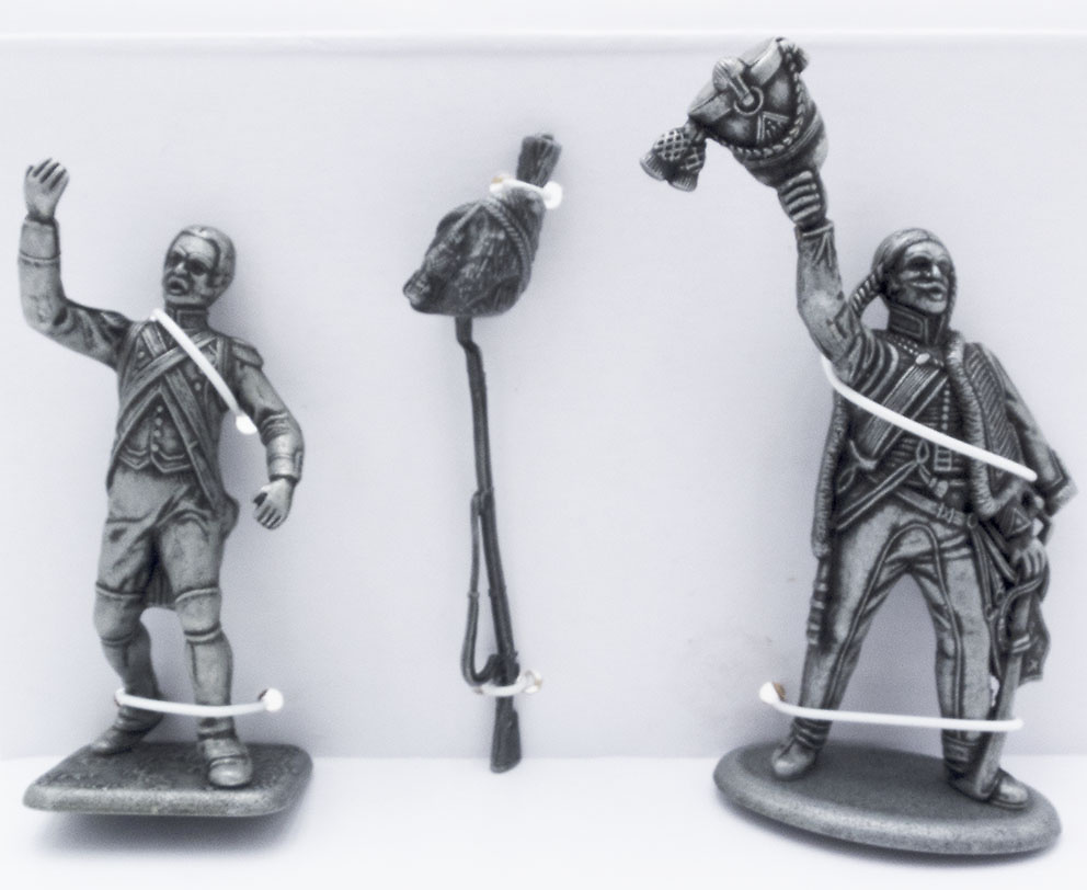 Grenadier on Foot of the Guard, Rifle and Grenadier Hat, Hussar of 4th Regiment, 1:24, Atlas Editions 