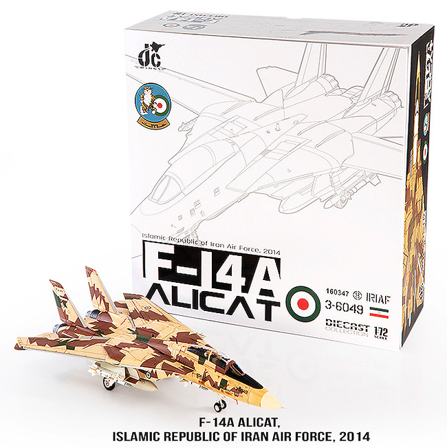 Grumman F-14A Tomcat Diecast Model IRIAF, Khatami AB, Iran, 2014, 1:72, JC Wings 