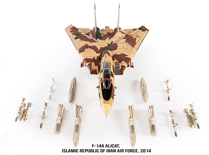 Grumman F-14A Tomcat Diecast Model IRIAF, Khatami AB, Iran, 2014, 1:72, JC Wings 