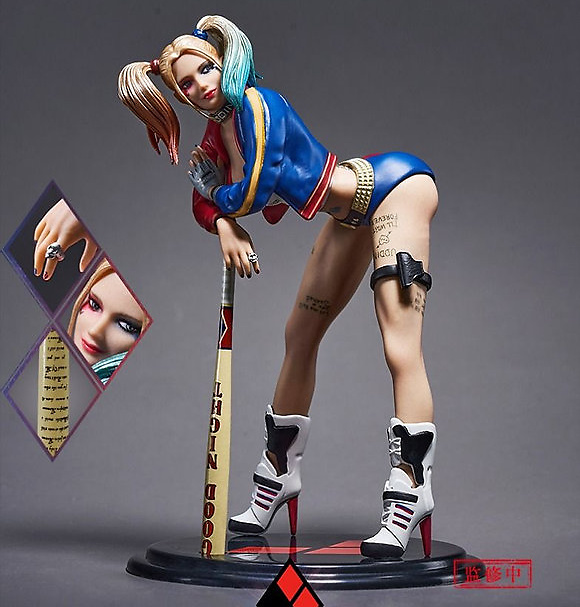 Harley Quinn & Motorcycle, 1:10, Principal Gu 