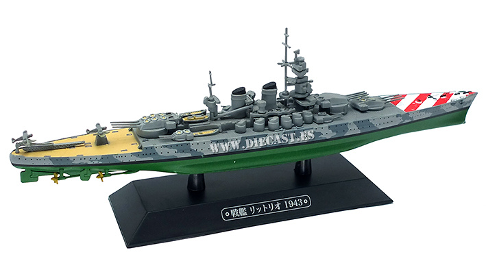 Italian battleship Littorio, 1943, 1:1100, Eaglemoss 