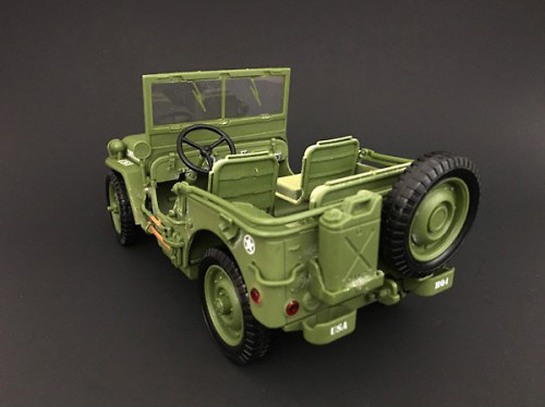 Jeep US Army, (green), World War 2, 1:18, American Diorama 