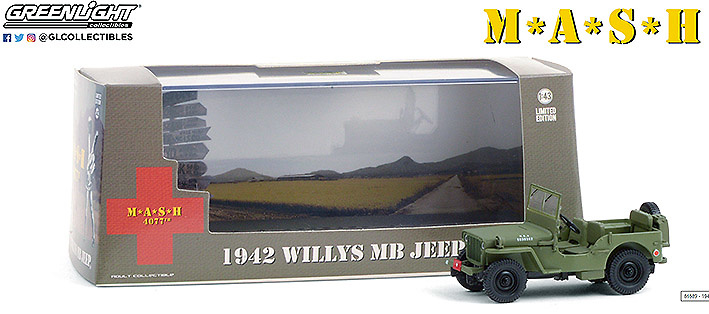 Jeep Willys MB (1942) MASH, 1:43, Greenlight 86589