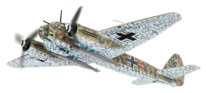 Junkers Ju-88 A-4 I/KG 77, Italy, 1942, 1:72, Corgi 
