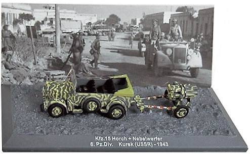 Kfz.15 Horch y Nebelwerfer, Kursk, URSS, 1943, 1:72, Altaya 