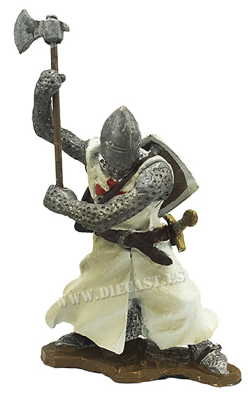 Knight Templar with axe, 1:32, Hobby & Work 