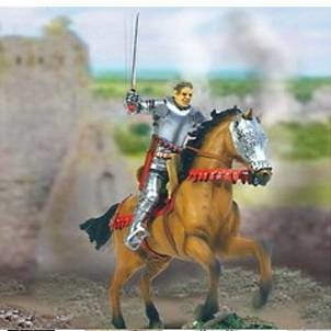 Knight of the 100 Years War on horseback, 1:32, Forces of Valor 