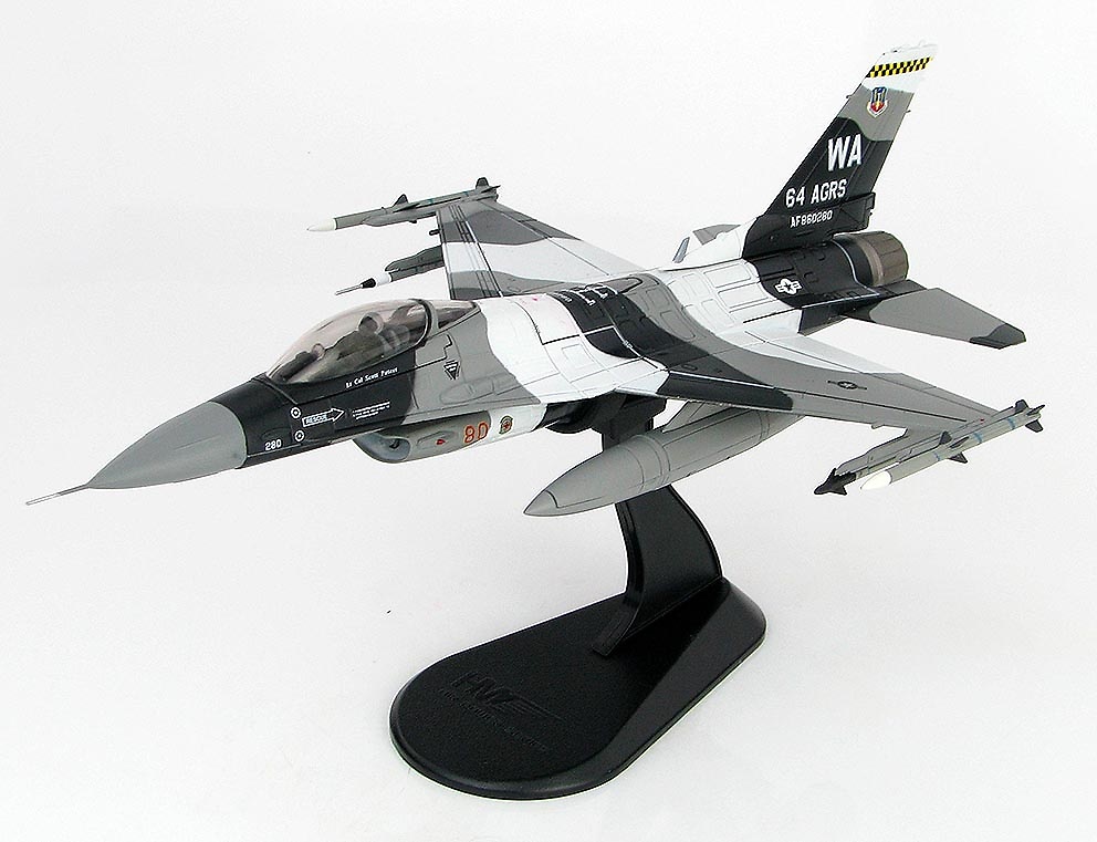 Lockheed F-16C Block 32 Fighting Falcon 86-0280, 64 AGRS Commander, 2012, 1:72, Hobby Master 