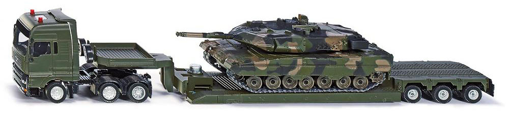 Low loader with tank, 1:50, Siku 