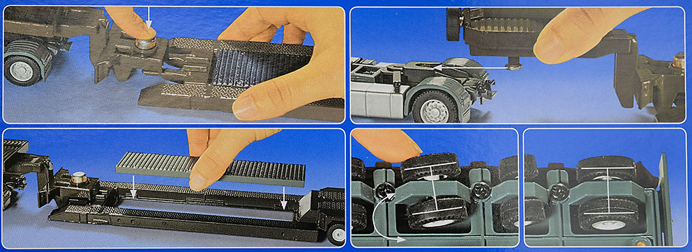 Low loader with tank, 1:50, Siku 