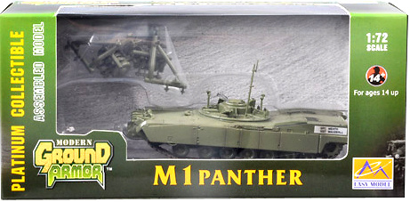 M1 Panther with Mine Plow, 1:72, Easy Model 