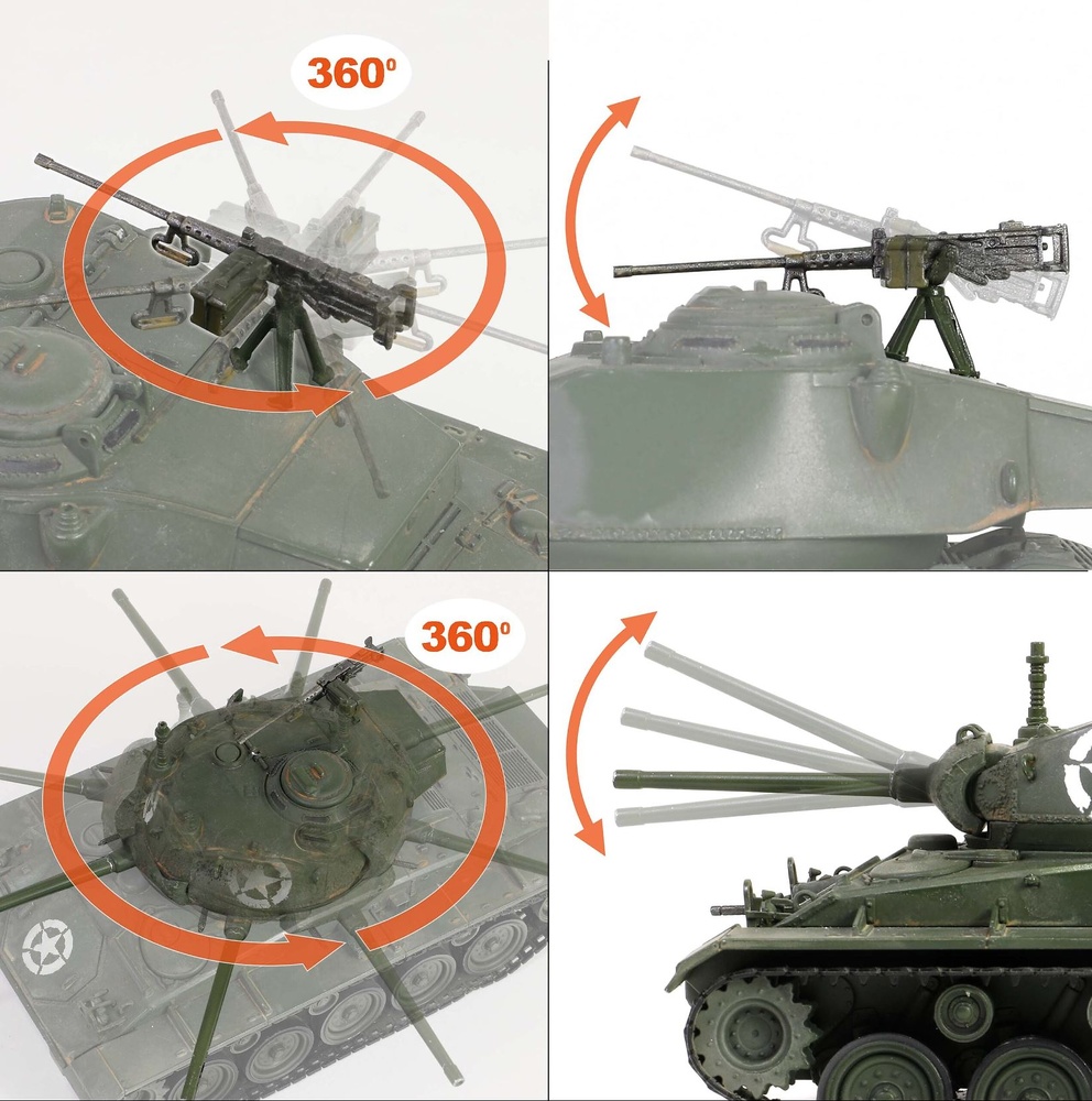 M24 Chaffee, 8th Armored Division, Rheinberg, Germany 1945, 1:32, Forces of Valor 801002A 