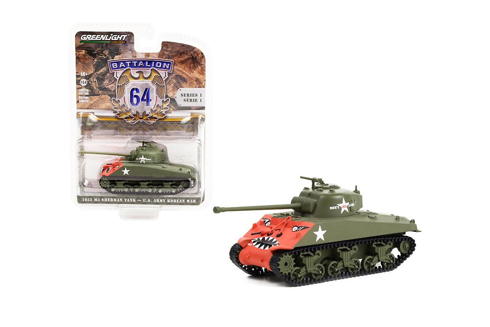 M4 Sherman, US Army, Korean War II, 1952, 1/64, Greenlight 