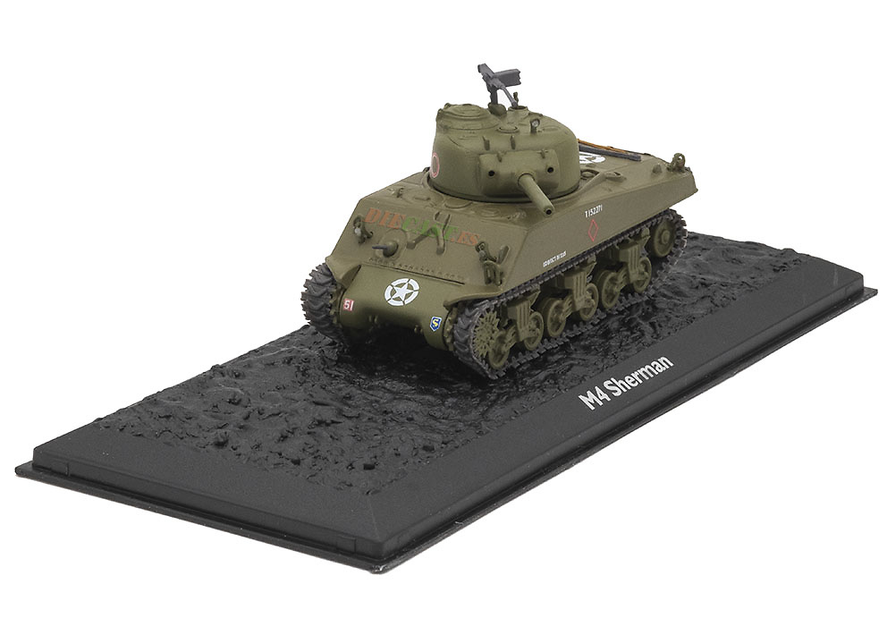 M4 Sherman, USA, 1942/55, 1:72, Atlas Editions 