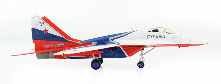 MIG-29 Strizhi Aerobatic Team 31, Russian Air Force, 2019, 1:72, Hobby Master 