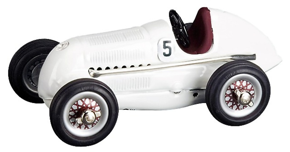 Mercedes Benz Silver Arrow (1936) with figures, 1:18, Schuco 