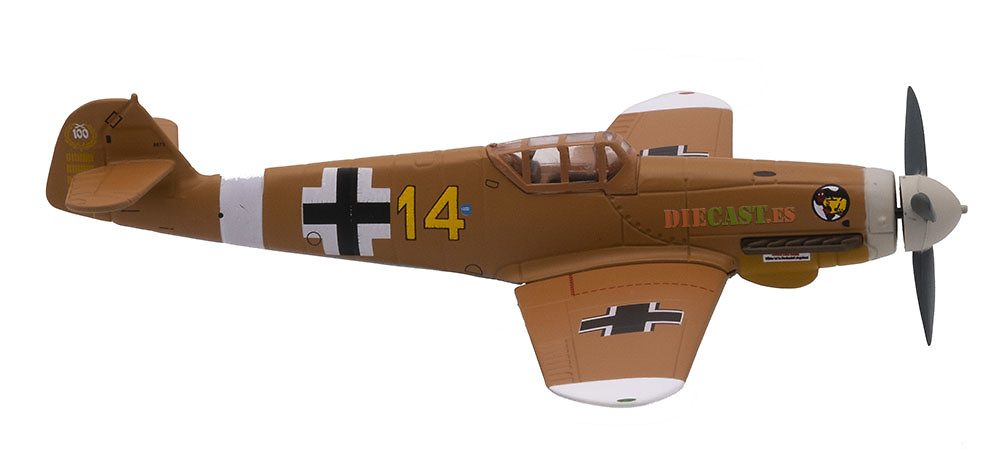 Messerschmitt Bf-109 F-4 / Trop, pilot Hans Joachim Marseille, 1942, 1:72, Atlas 