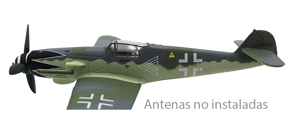 Messerschmitt Bf-109 G-10, Erich Hartmann, 1945, 1:72, Atlas 