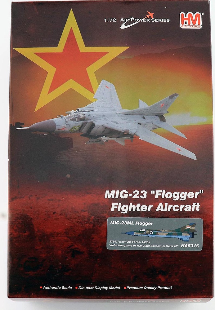 MiG-23ML Flogger-G, IDF/AF, Israel, 1990s, Defection Aircraft, 1:72, Hobby Master 