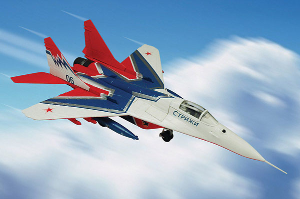 Mig 29 Fulcrum, Strizhi Aerobatics Team, Russian Air Force, 2015, 1:48, Franklin Mint 