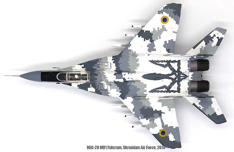 Mikoyan MiG-29MU1 Fulcrum-C ,Ukranian Air Force, Yellow 57, Ukraine, 2014, 1:72, JC Wings 