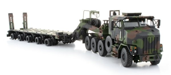 Oshkosk, Het M1070 w/M1000 Trailer, Camouflage, 1:50, Sword Models 