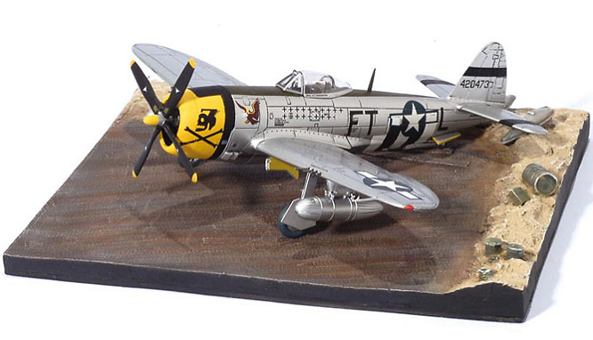 P-47D Thunderbolt, Major Glenn Eagleston, 353rd FS 354th FG, 1:72, Dragon Wings 