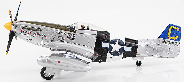 P-51D Mustang USAAF 3rd ACG, 4th FS, #44-63272 Bad Angel, Louis Curdes, Laoag, Philippines, 1945, 1:48, Hobby Master 