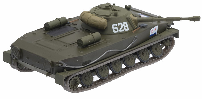 PT-76, Amphibious Combat Tank, Soviet Army, 1953/1969, 1:72, DeAgostini 
