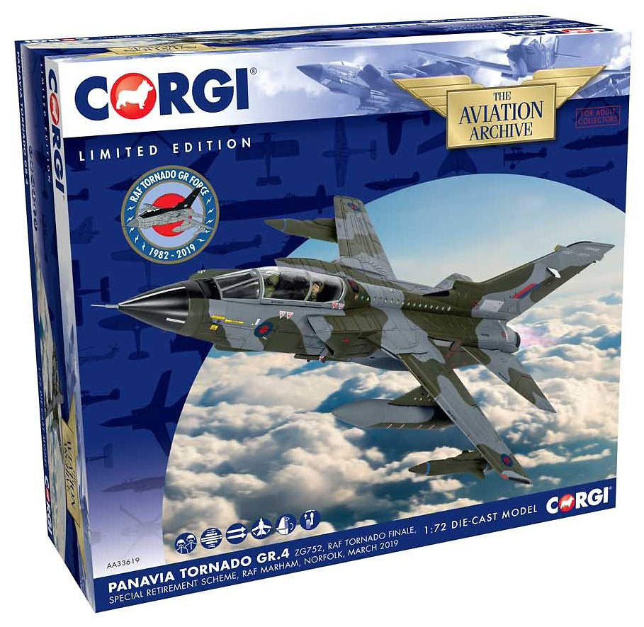 Panavia Tornado GR.4 ZG752, Retirement Scheme, RAF Marham, March 2019, 1:72, Corgi 