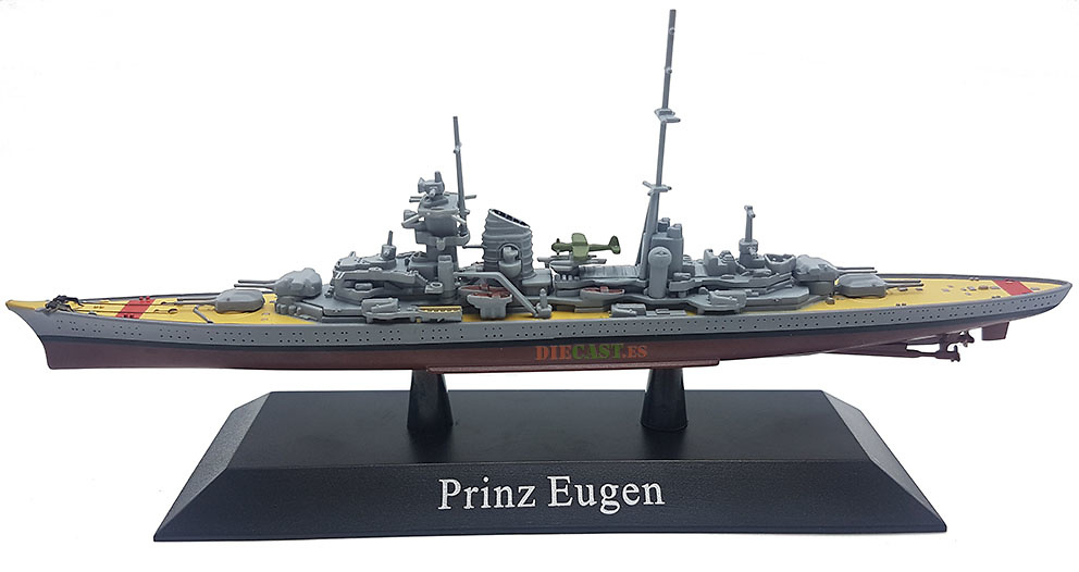 Prince Eugen Heavy Cruiser, Kriegsmarine, 1940, 1: 1250, DeAgostini 