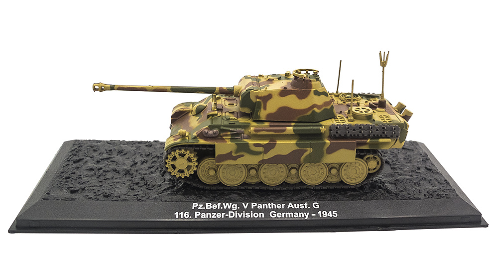 Pz.Bef.Wg. V Panther Ausf. G, 116. Panzer-Division, Germany, 1945, 1:72, Altaya 