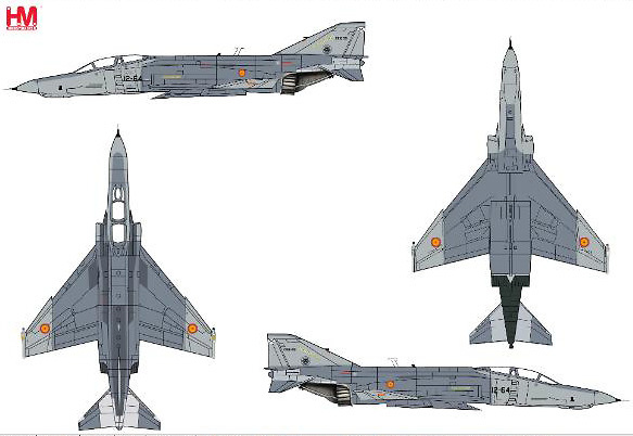 RF-4C Phantom II, Ejército del Aire, España, 1:72, Hobby Master 