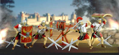 Roman legionaries with catapult, 1:32, Forces of Valor 
