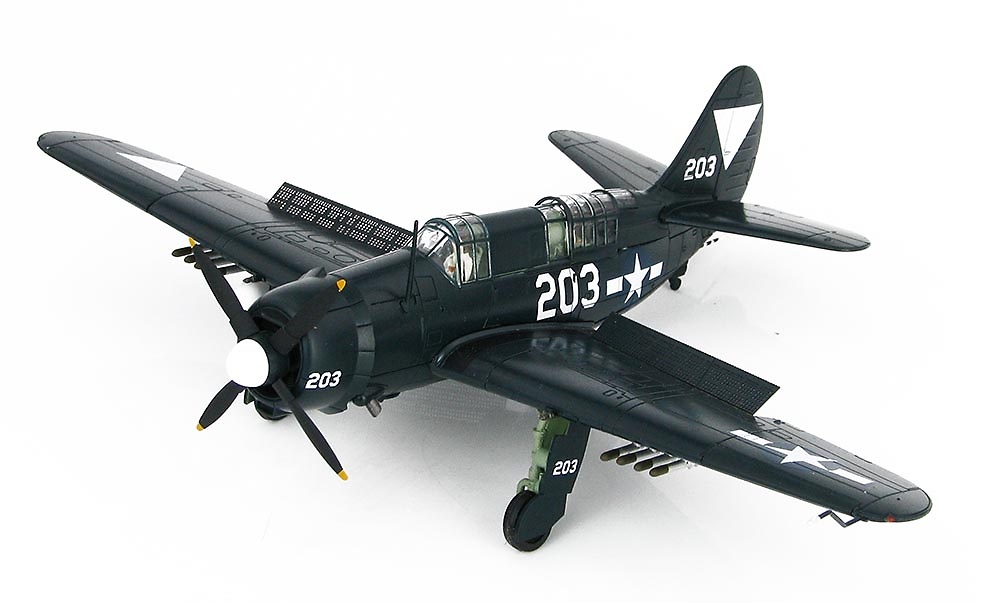 SB2C-4E Helldiver No. 203, VB-87, USS Ticonderoga, May, 1945, 1:72, Hobby Master 