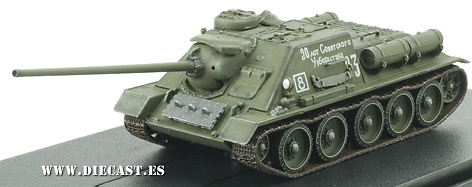 SU-100 Tank Destroyer, 1st Guards Mechanized Corps, Hungary, 1945, 1:72, Dragon Armor 