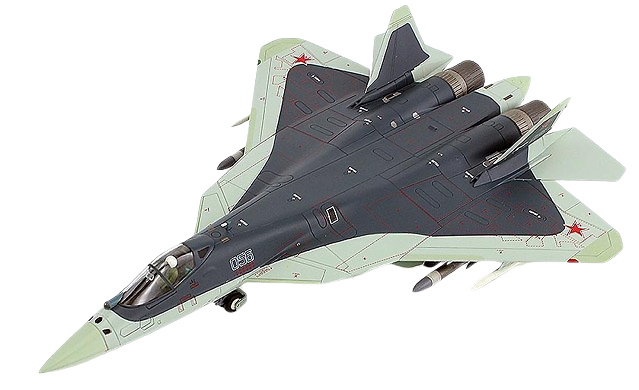 SU57, Bort 56, Russian Air Force, Zhukovsky Airfield, 2023, 1:72, Hobby Master 