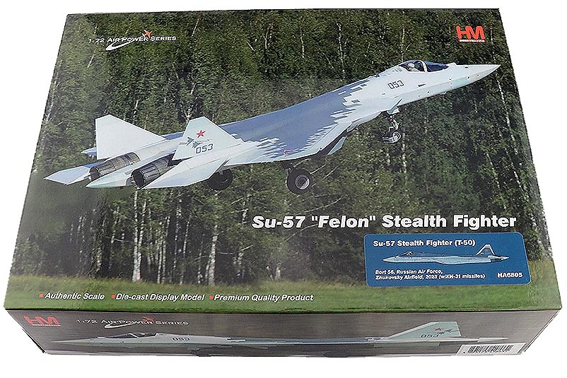 SU57, Bort 56, Russian Air Force, Zhukovsky Airfield, 2023, 1:72, Hobby Master 