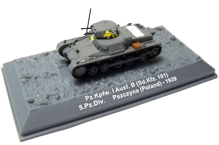 Sd.Kfz.101 Panzer I, 5.PzDiv, Pszczyna, Poland, 1939, 1:72, Altaya 