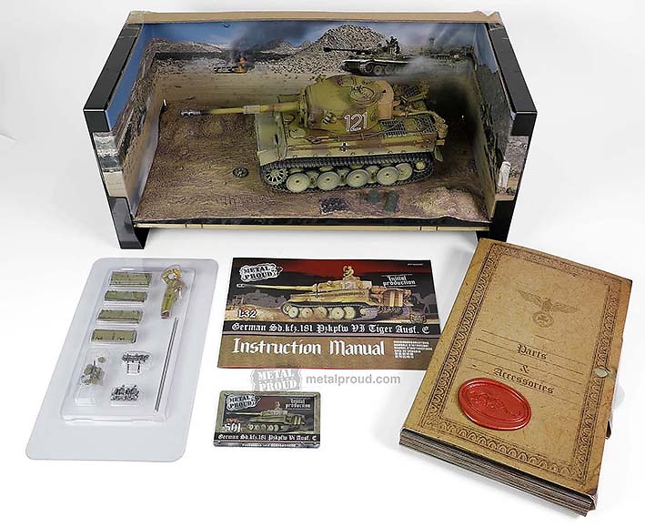 Sd.Kfz.181 PzKpfw VI Tiger Ausf. E (Initial production model), 1:32, Forces of Valor 