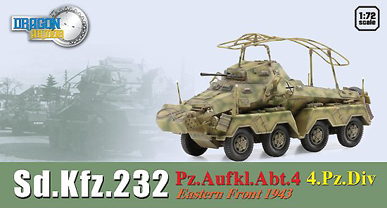 Sd.Kfz.232 Pz.Aufkl.Abt.4 4.Pz. Division, Eastern Front, 1943, 1:72, Dragon Armor 