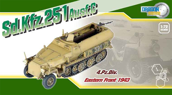 Sdkfz 251 Ausf C, 4 Panzer Division, Eastern Front, 1:72, Dragon Armor 