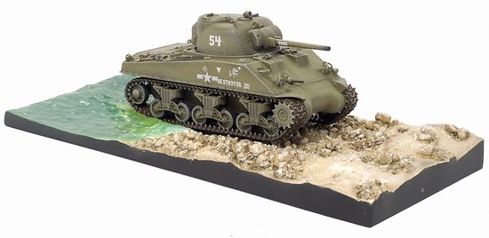 Sherman M4A2 w/Diorama Base, M4A2 Co.D, 1:72, Dragon Armor 