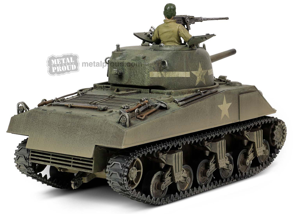 Sherman M4A3 (75), VVSS Suspension & 57° glacis Direct vision scope, 1:32, Forces of Valor 