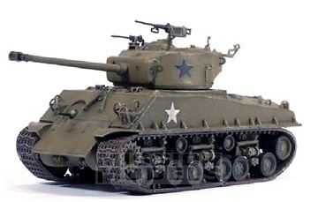 Sherman M4A3E8(76)W HVSS, 35th Tank Battalion, 4th Armored Division, Bastogne, 1945, 1:72, Dragon Armor 