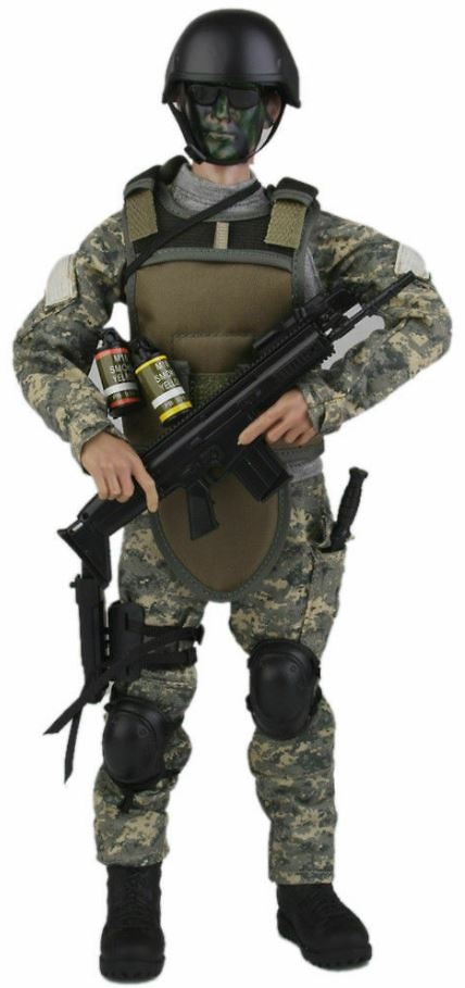 Soldier with ACU, Special Forces Figure (camouflage paint), 1:6, KADHOBBY 