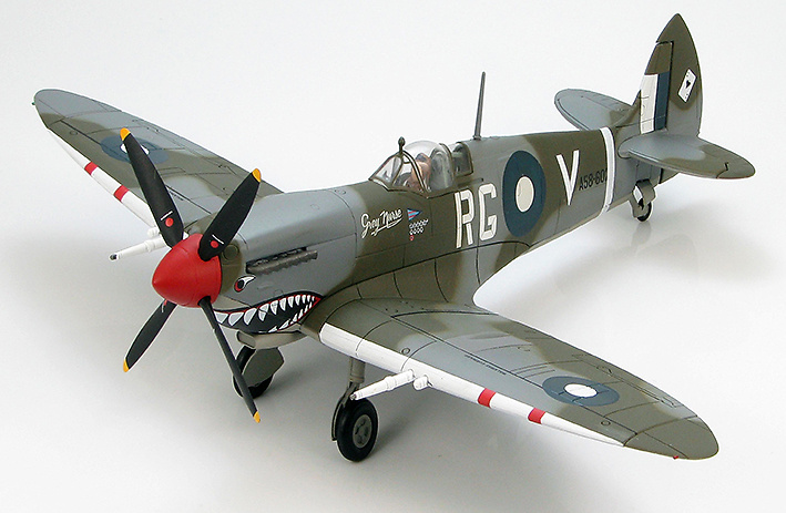 Spitfire HF.VIII A58-602 flown by Wing Cdr RH Gibbes, 457 Sqn, RAAF, 1945, 1:48, Hobby Master 