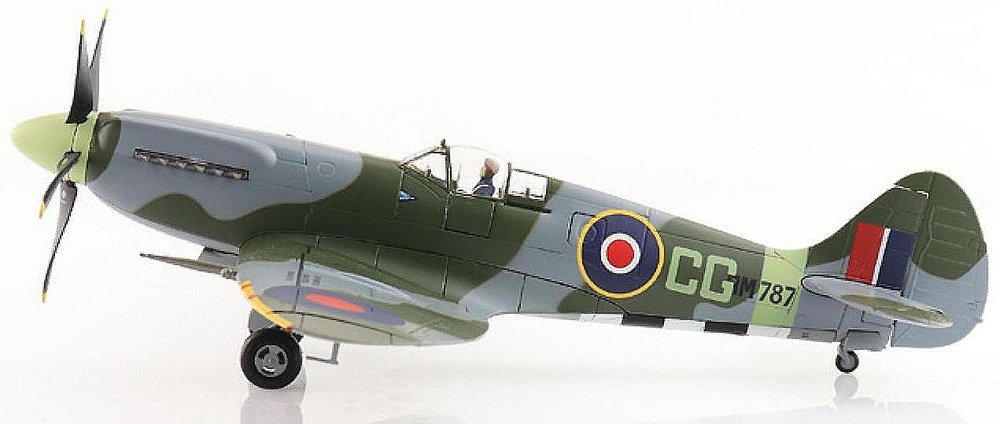 Spitfire Mk XIV, RAF Lympne Wing, RM787, Colin Gray, RAF Lympne, England, 1944, 1:48, Hobby Master 